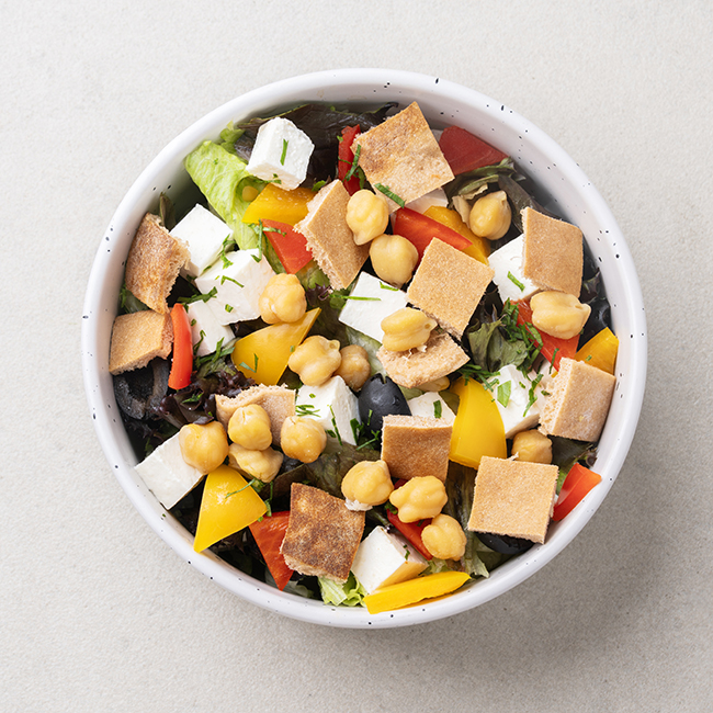 Chickpeas Fattoush & Feta Salad